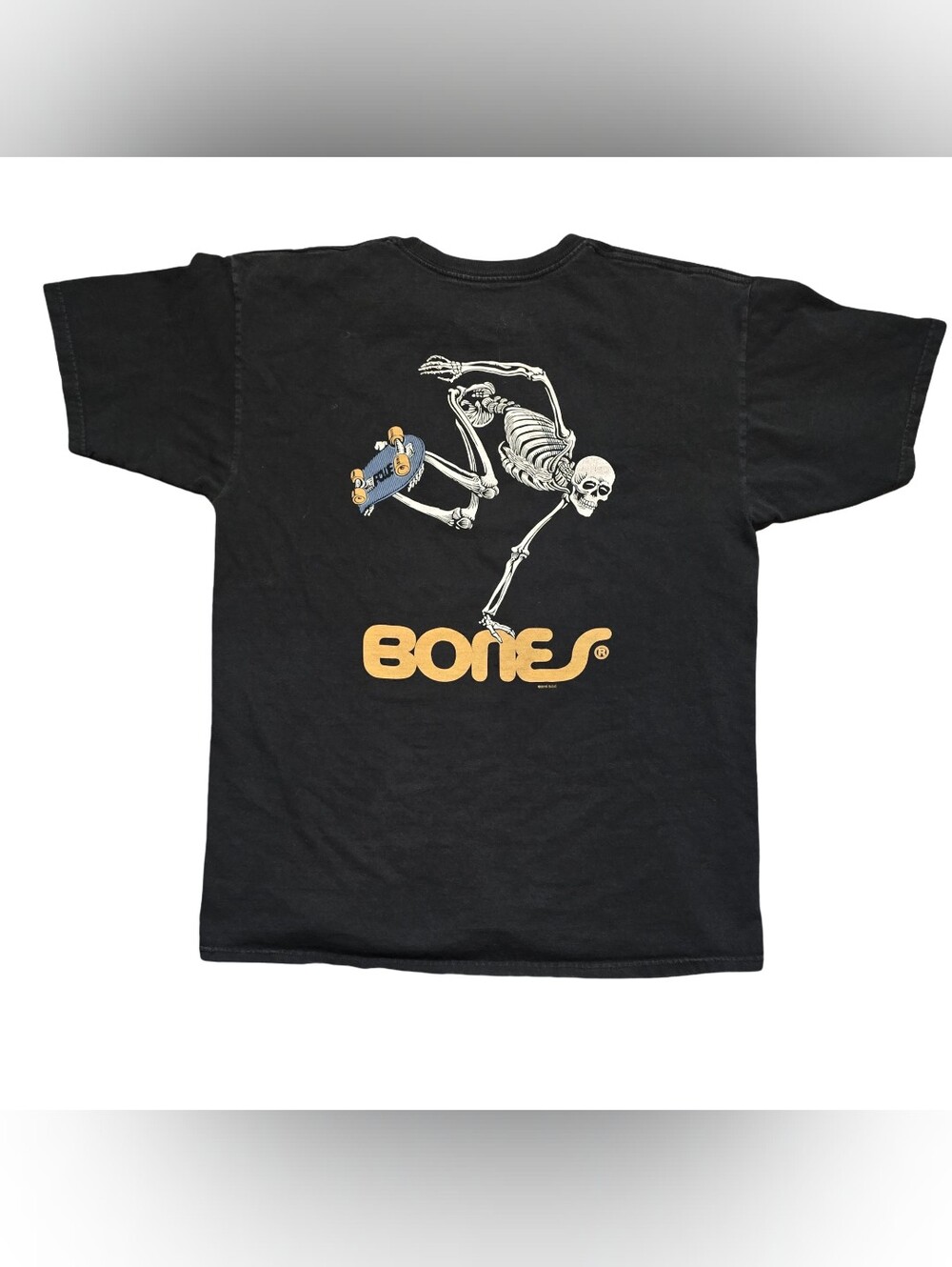 Y2k Powell Peralta BONES SKATEBOARDING SKELETON Skateboard T Shirt Large